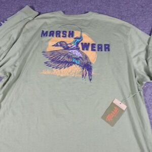 Marsh Wear Mallard Rodeo Long Sleeve Pocket T-Shirt Loden Green MWT2033 Mens 2XL